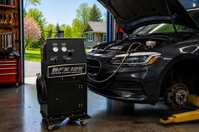 Home 11 Why Every Canadian Garage Needs a Professional Brake Fluid Flush Machine